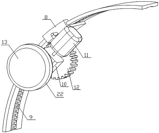 Opening type circular-pipe crawling detection device