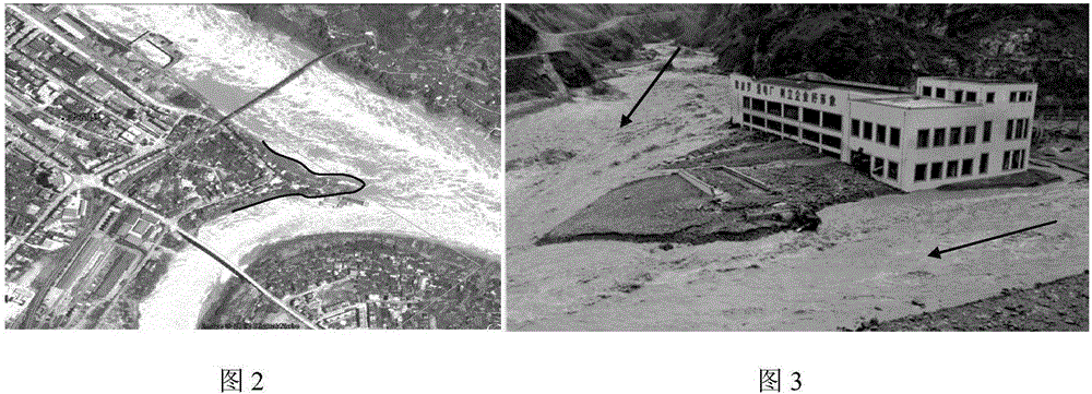 Wedge cone and its construction method in the stagnant area of ​​river confluence