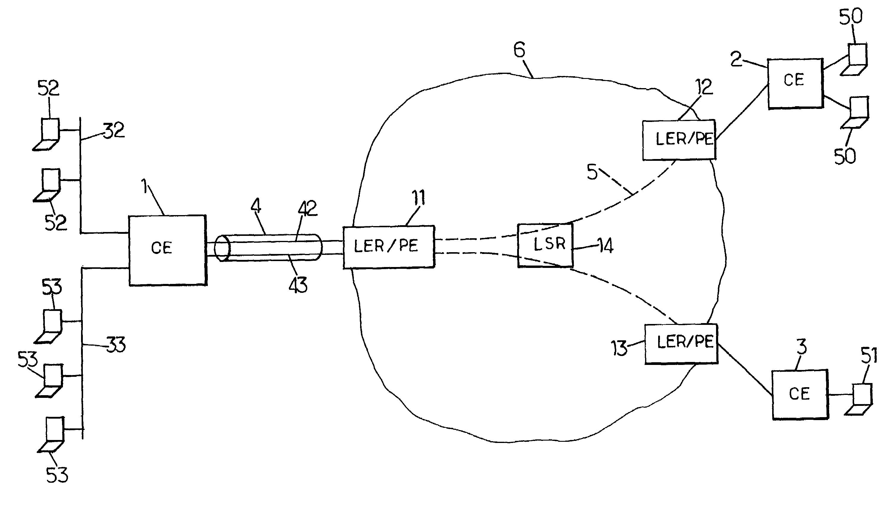 Address resolution method for a virtual private network, and customer edge device for implementing the method