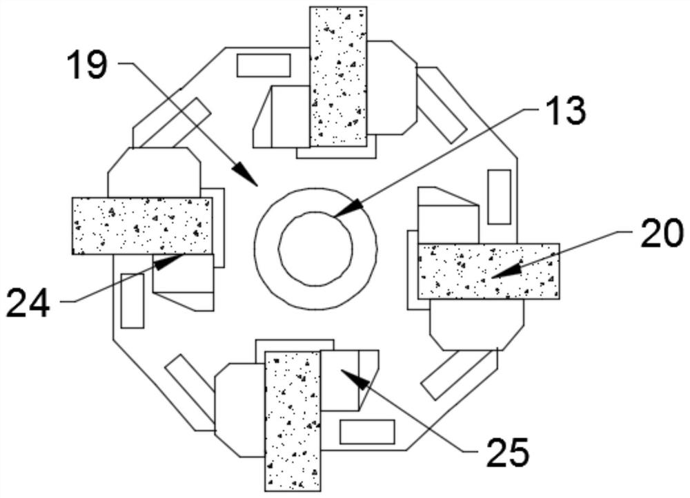 A rolling grinding type continuous sand screening device for construction