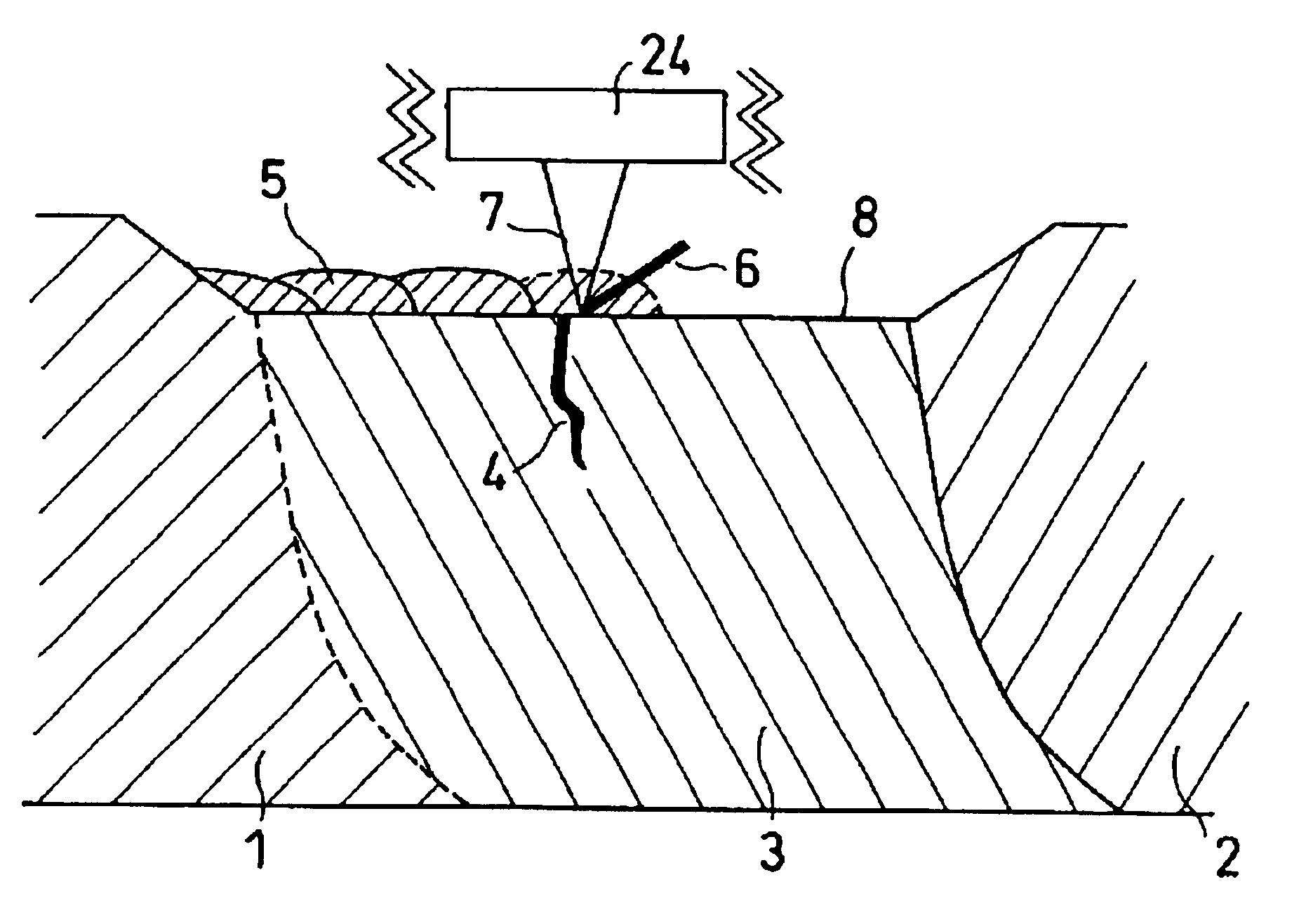 Repair method for structure and repair welding apparatus