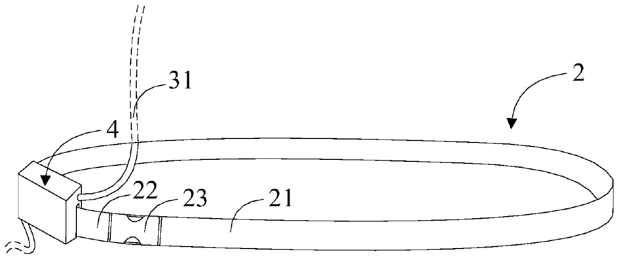 Wearing device for infection monitoring after biliary drainage