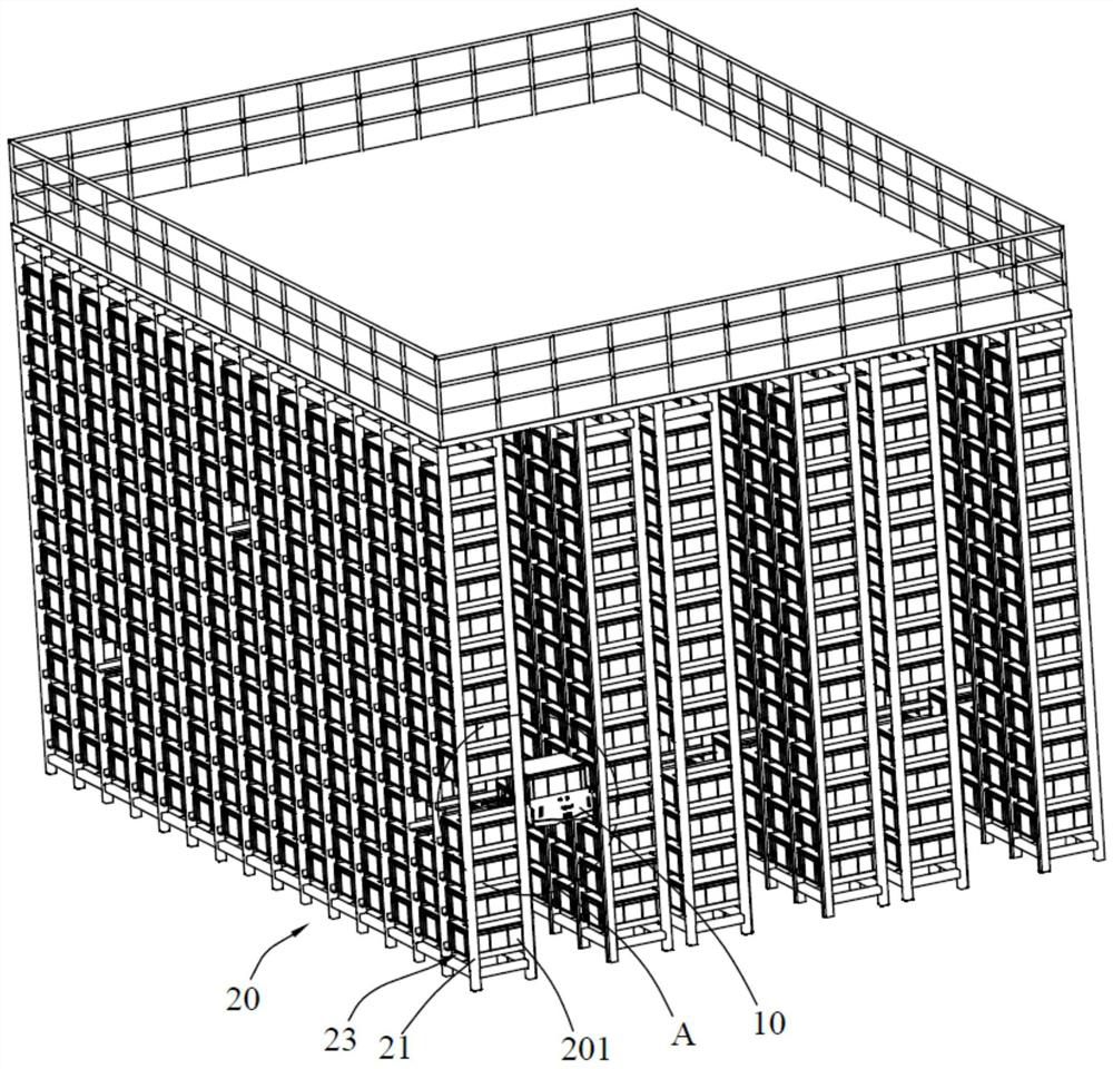 Automatic guided transport vehicle and storage system