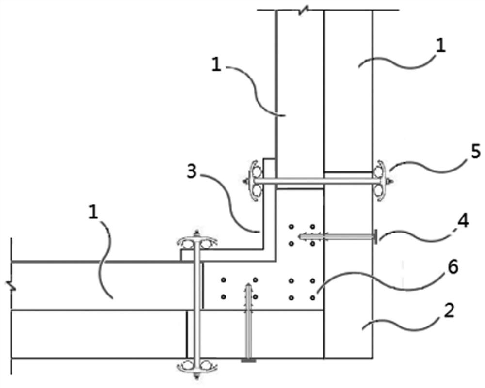 Building structure system of fabricated low-energy-consumption house