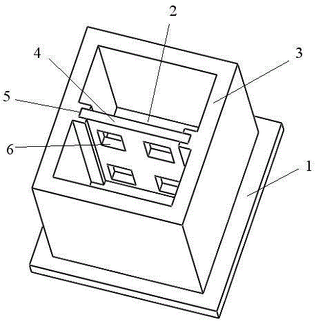 Liquid sloshing preventing method of concrete rectangular liquid storage structure