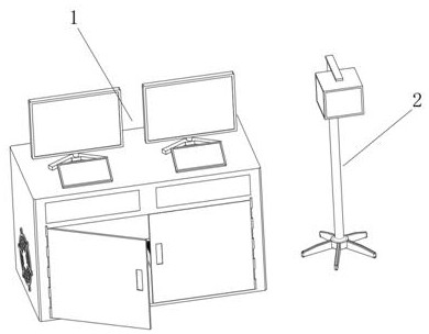 A large-scale ferry ship brake system work inspection equipment