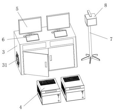 A large-scale ferry ship brake system work inspection equipment