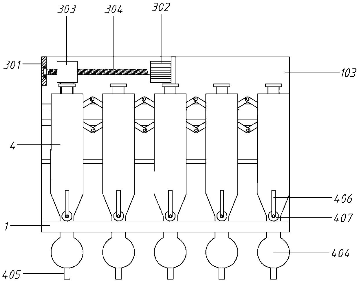 Agricultural sowing machine capable of adjusting sowing spacing