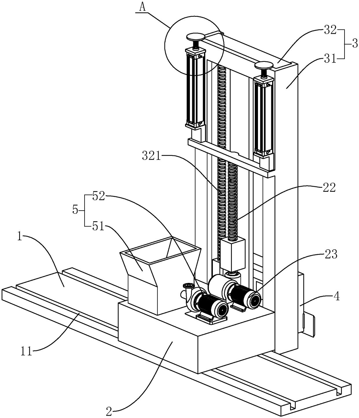 Leveling plastering device for building decoration