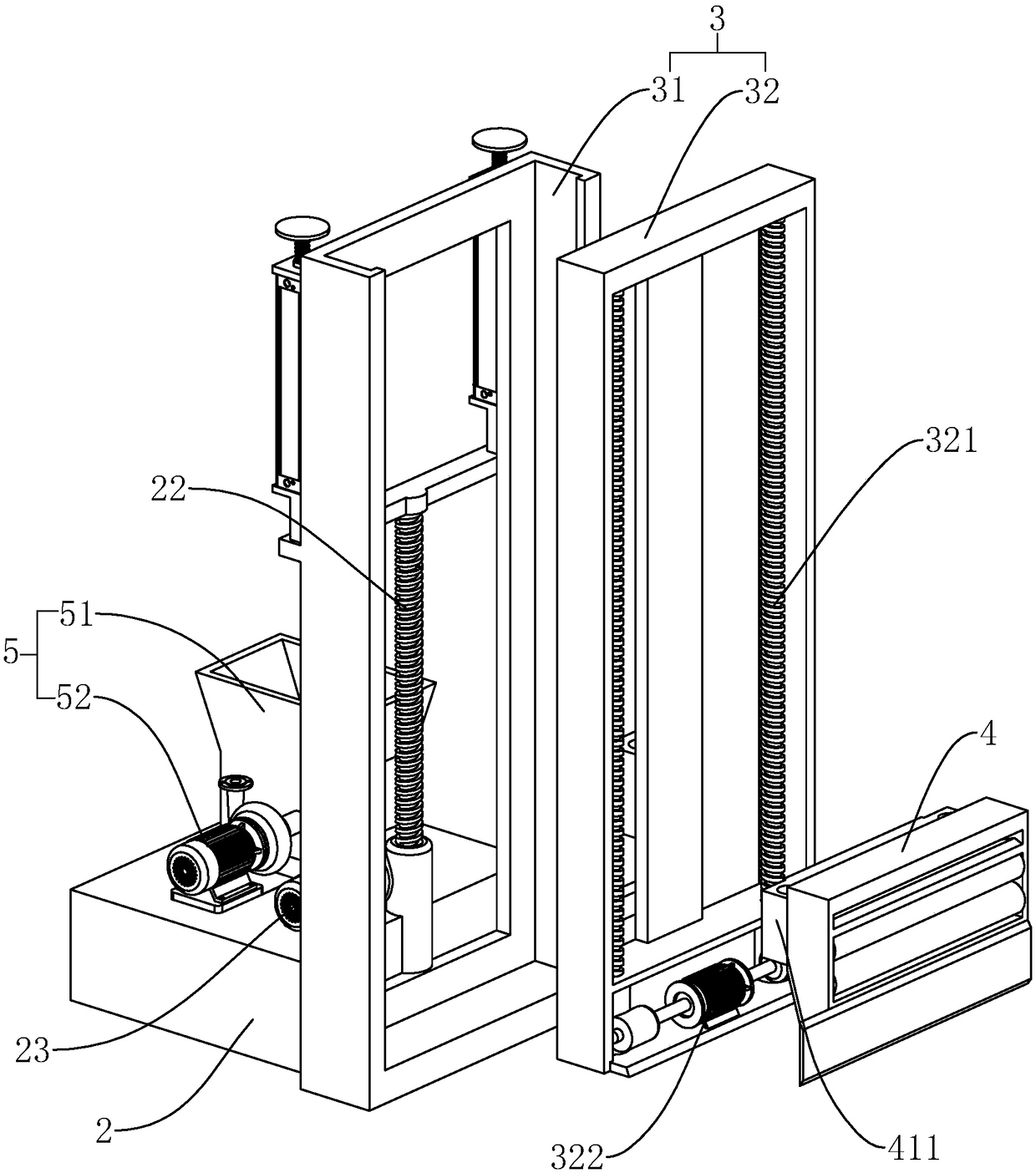 Leveling plastering device for building decoration