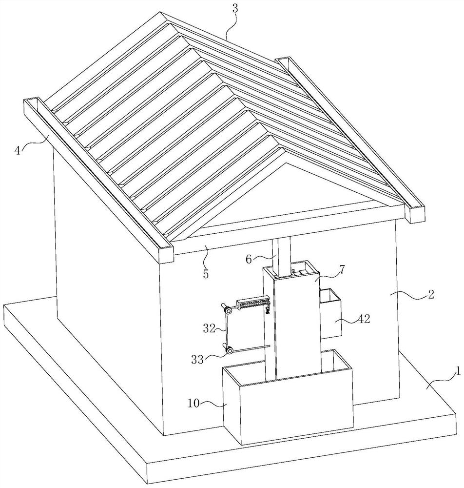 Fabricated steel structure integrated environment-friendly building and mounting method thereof