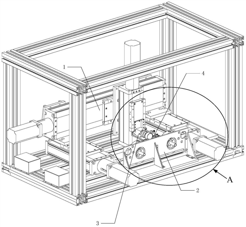 Automatic detection device and detection method for pin shrinkage of aviation electrical connector contacts