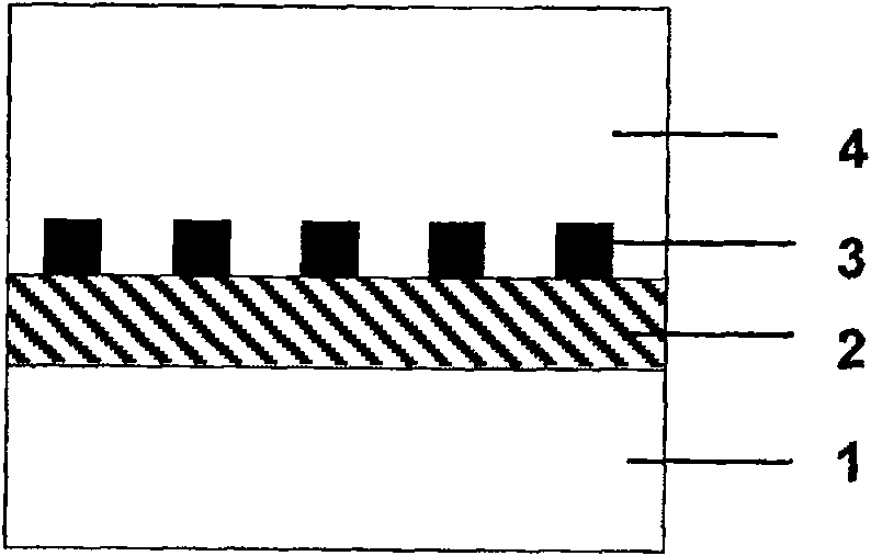 Method for improving thick film GaN quality using uniform nano particle dot array mask