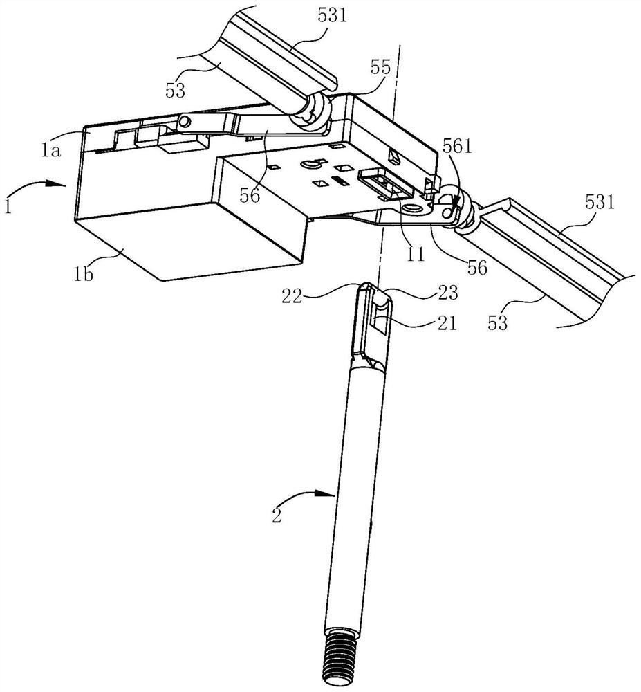 A door lock structure and a washing machine using the door lock structure