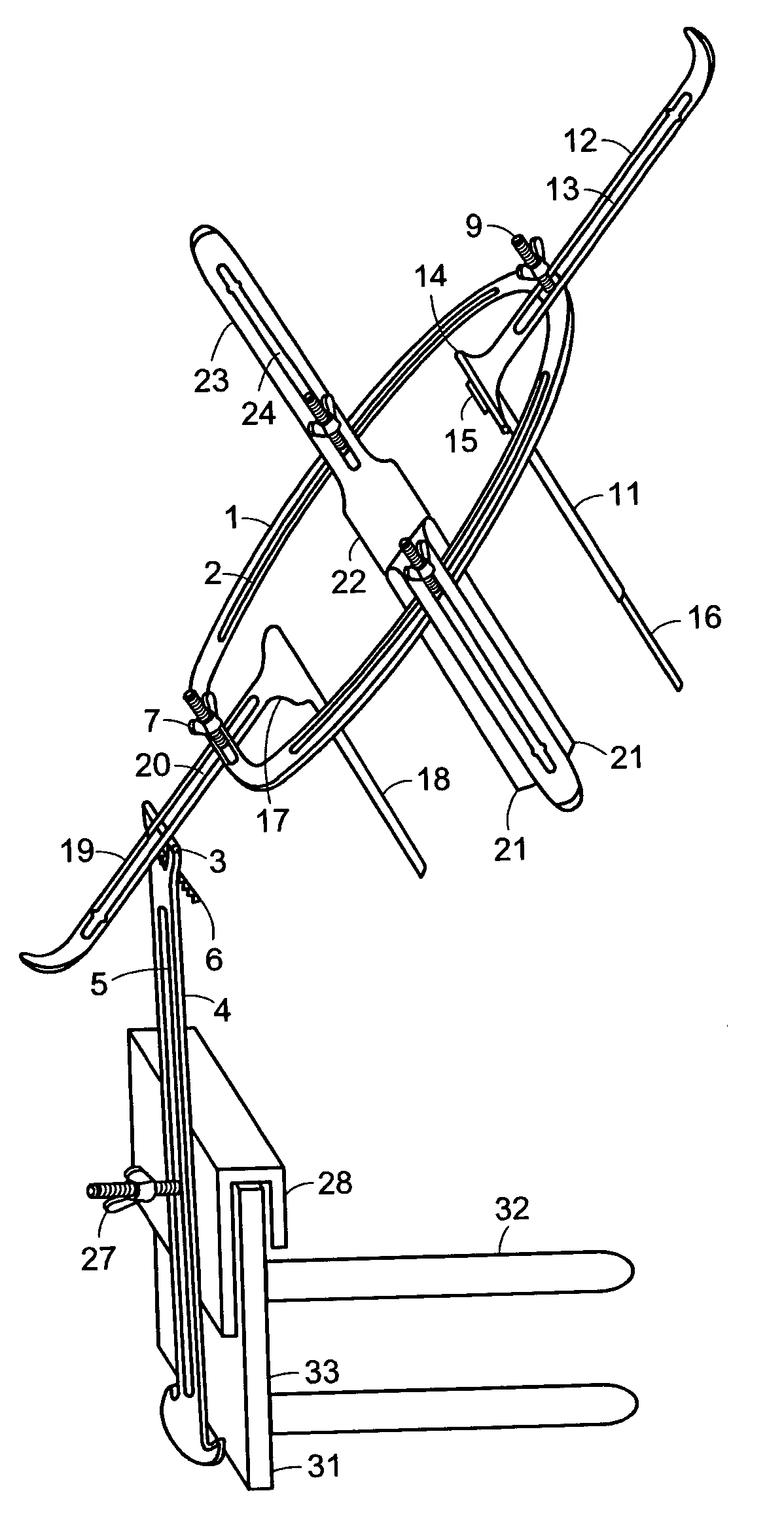 Self-retaining retractor