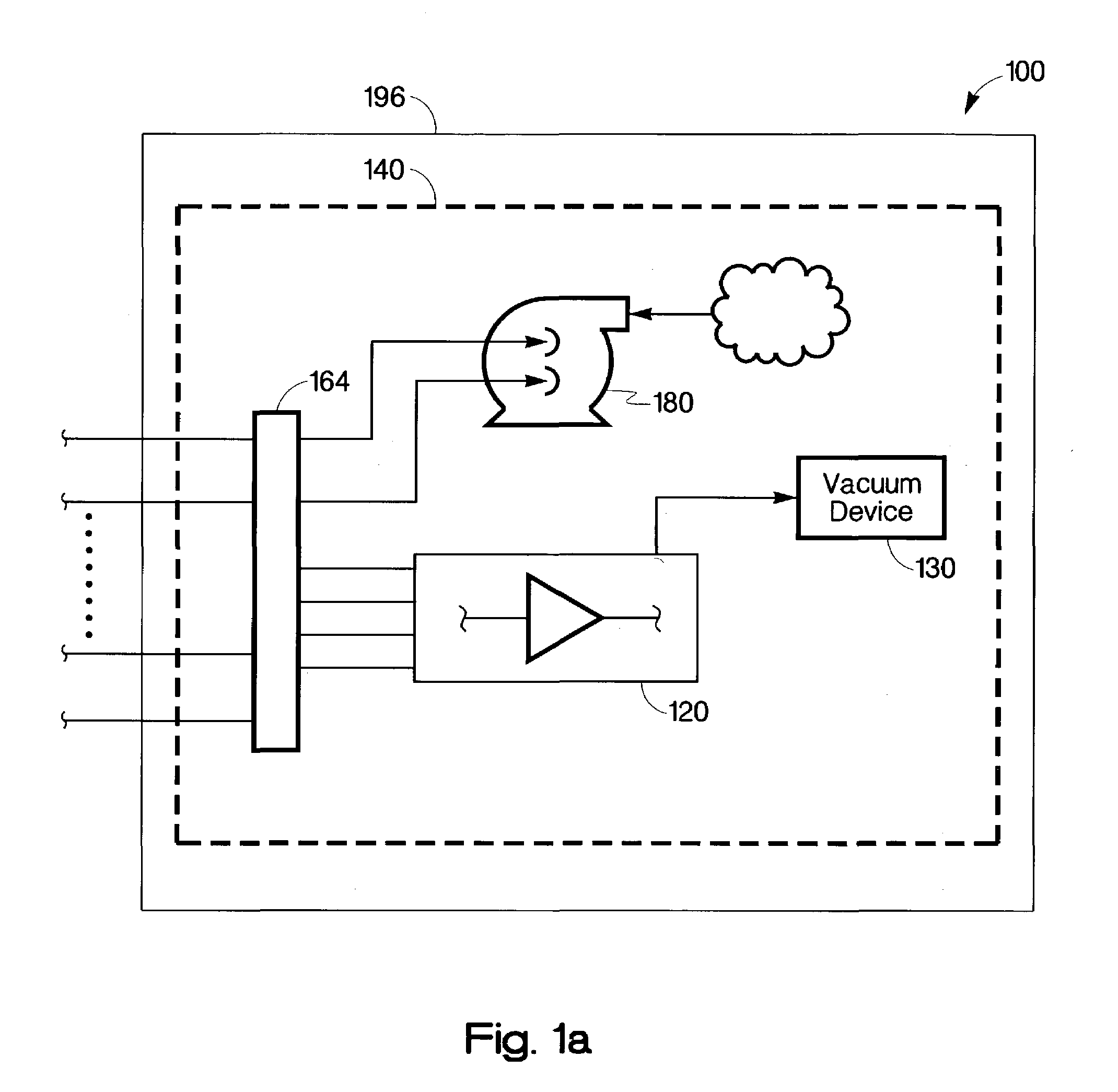 Electronic device sealed under vacuum containing a getter and method of operation