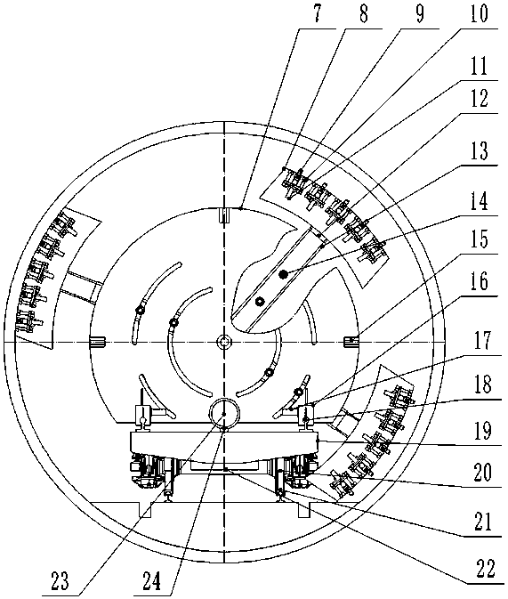 Equipment and method for precise positioning drilling at wall of subway tunnel via automatic benchmark leveling