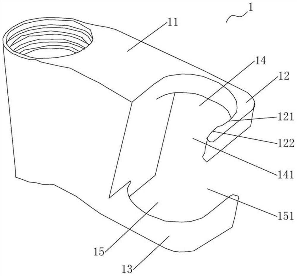 Hanging piece and shower head structure