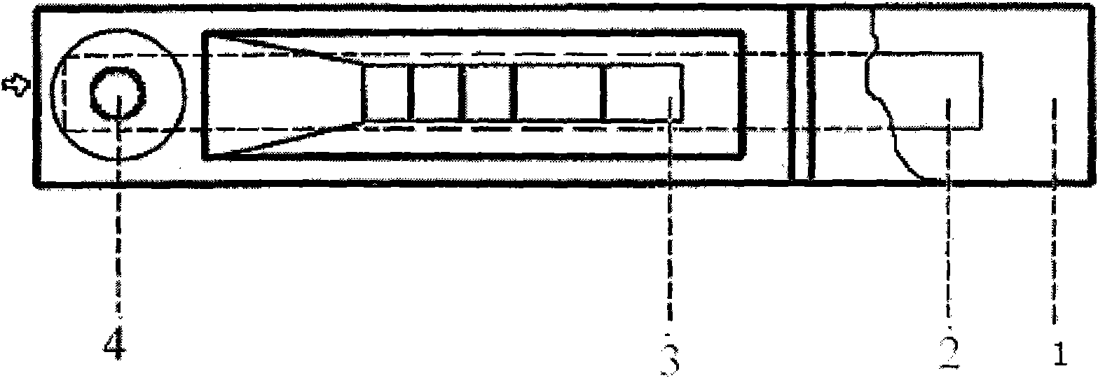 Clenobuterol hydrochloride, salbutamol and paylean three joint inspection card and method for processing detecting sample