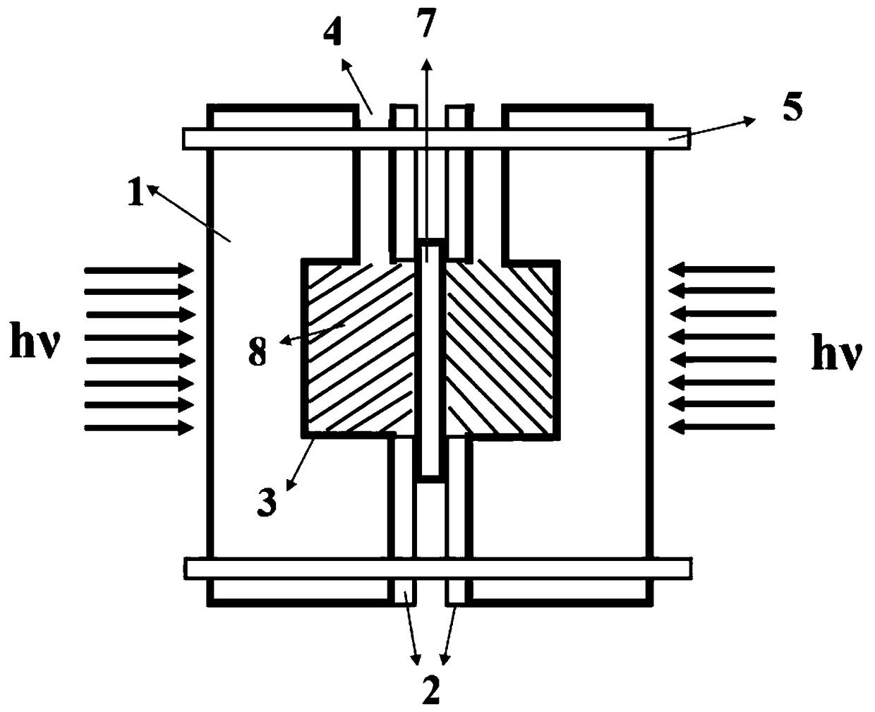 A method, device and application of light-driven rapid preparation of membrane electrodes