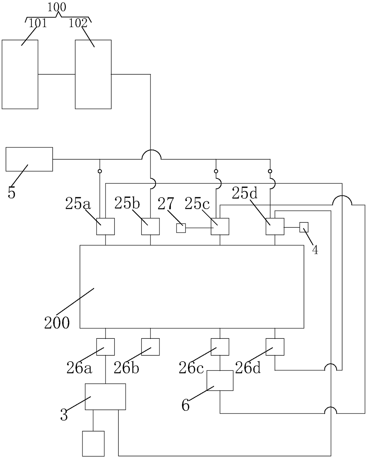 Desulfurization waste water concentration decrement device