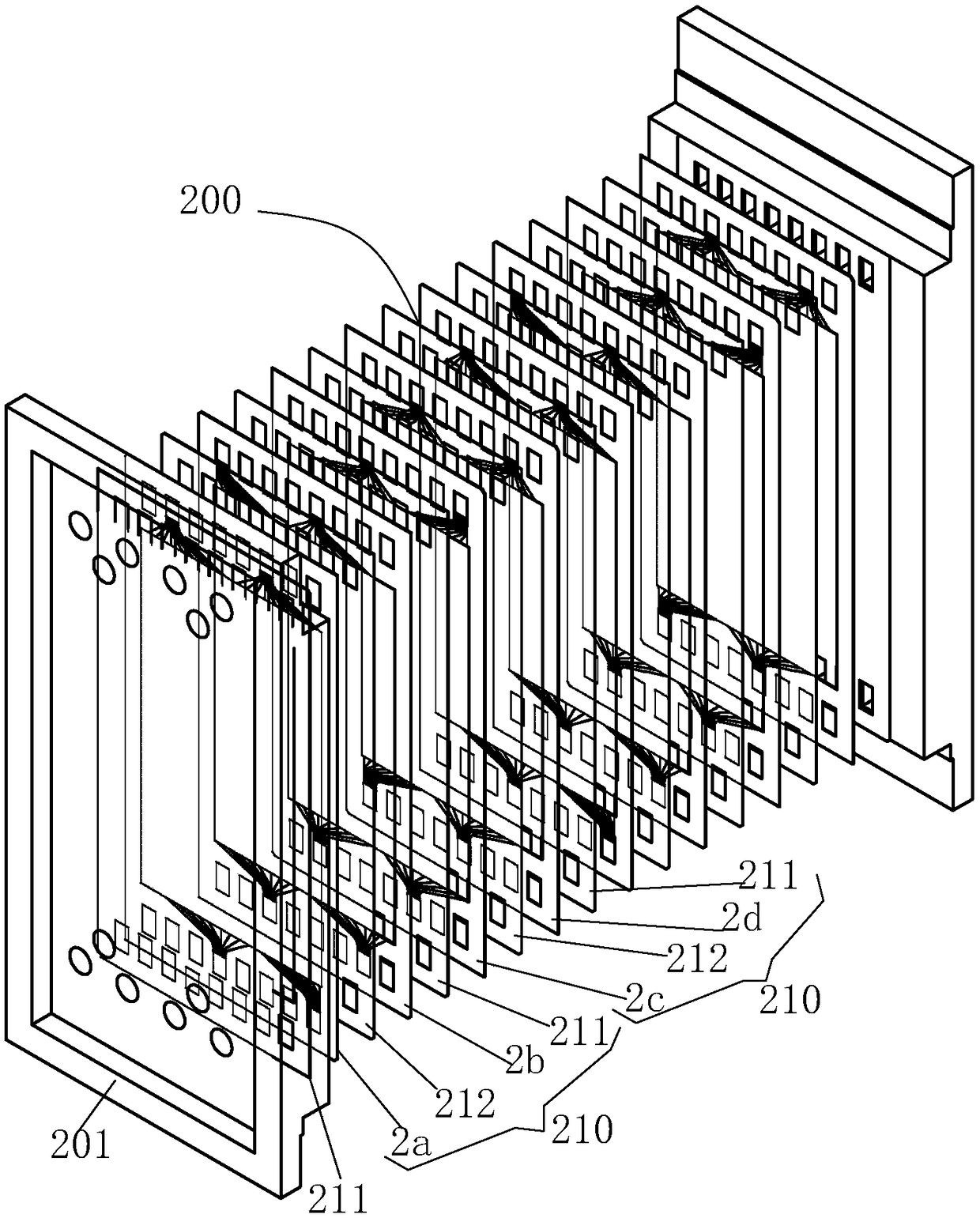 Desulfurization waste water concentration decrement device