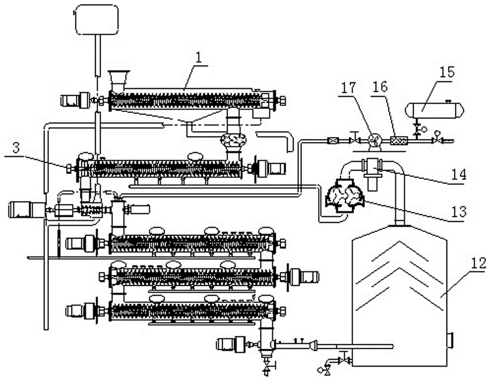 Biomass cellulose ethanol horizontal tube continuous cooking steam explosion equipment