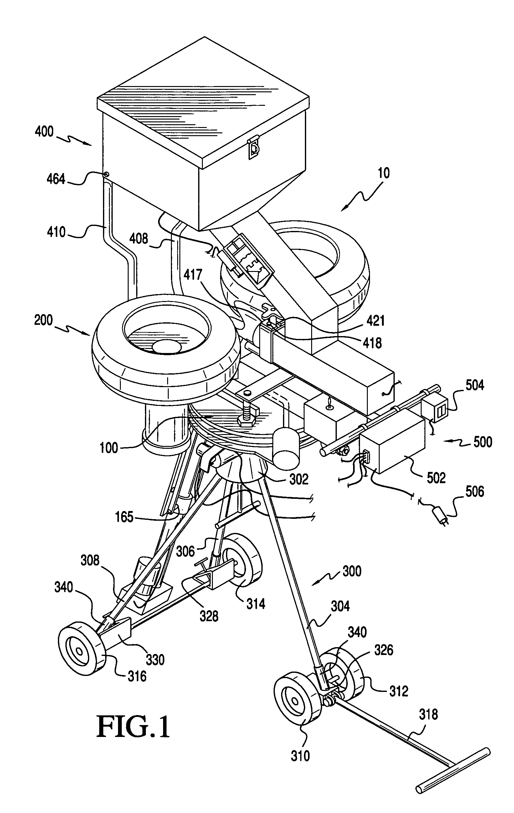 Automatic ball throwing device, directing device therefor and method of making an automatic ball throwing device