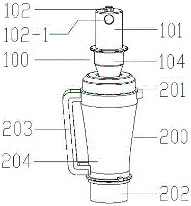 Soda fruit juice stirring rod assembly, fruit juice device and stirring device