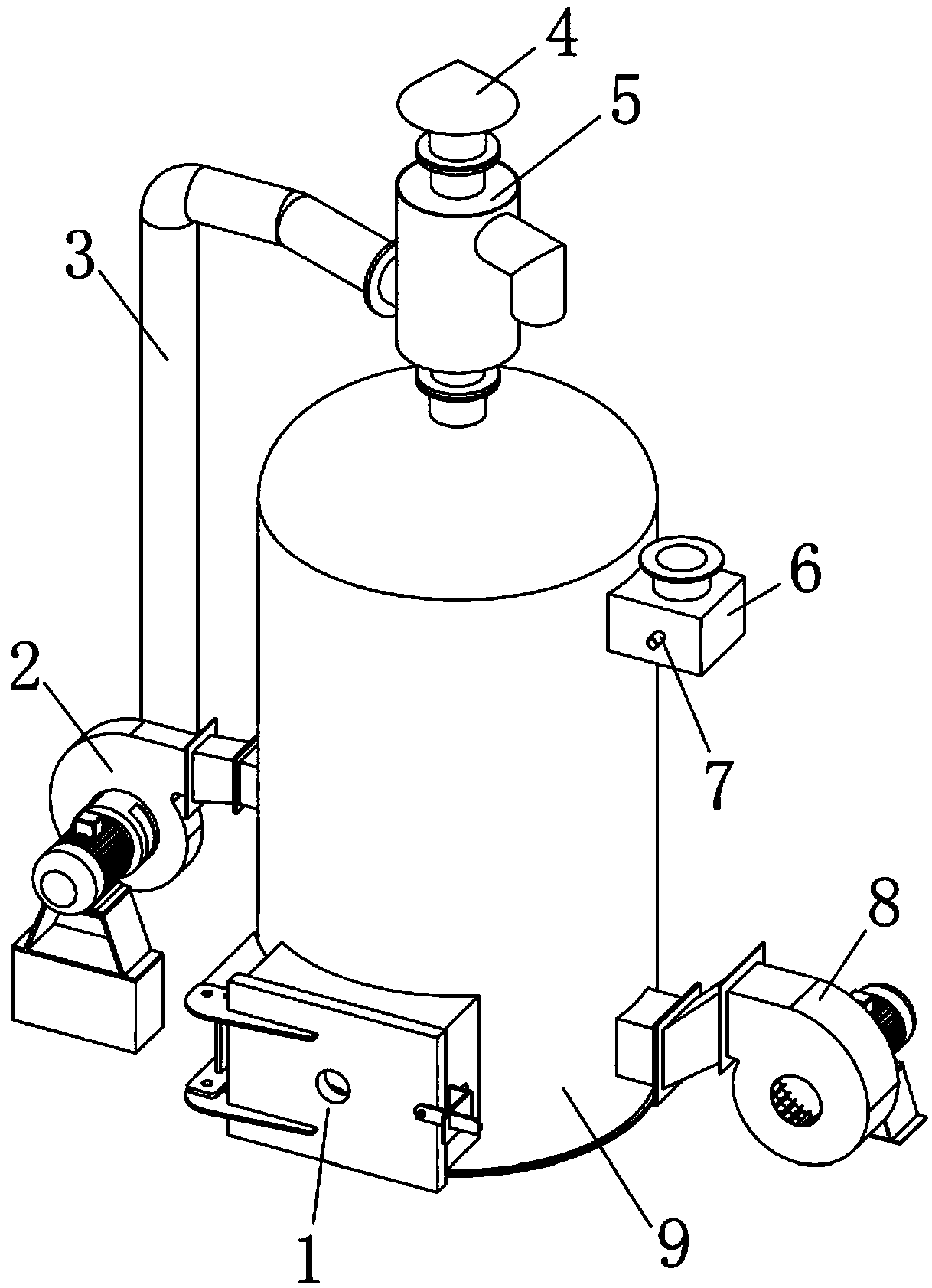 Desorption regeneration device suitable for organic exhaust gas treatment