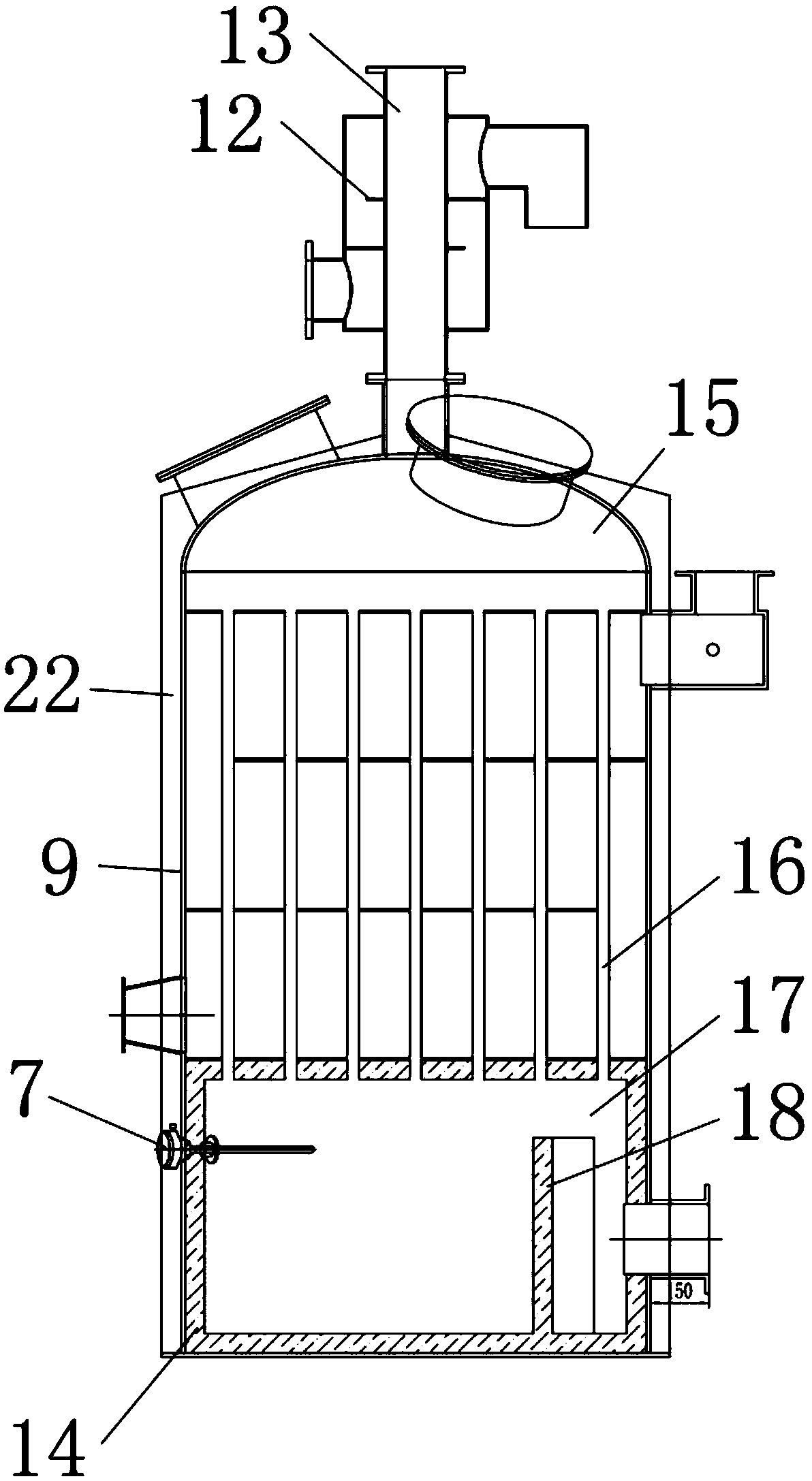 Desorption regeneration device suitable for organic exhaust gas treatment