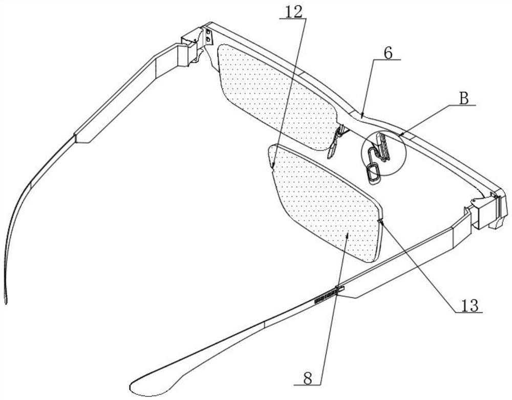 Detachable outdoor sun glasses