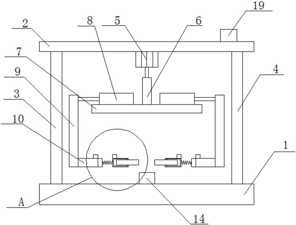 Rubber shoes surrounding strip press fit machine capable of improving press fit quality