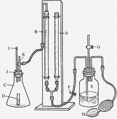 Gas quantity method measuring device with function of acquiring pure gas