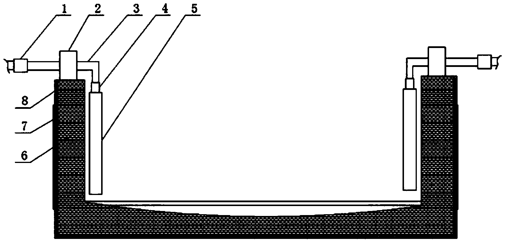 Internal-heating galvanized pot