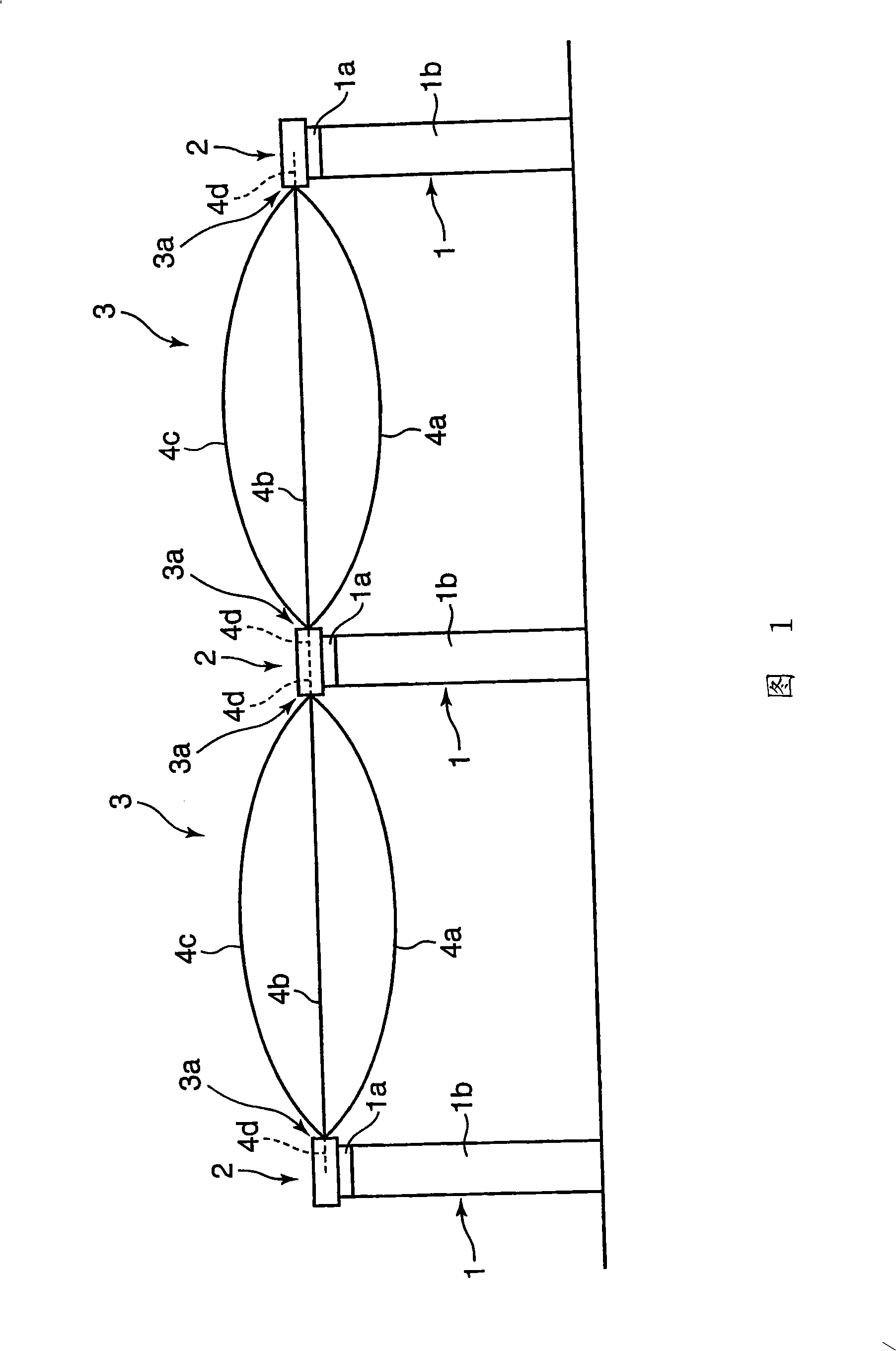 Cover cloth fixing structure