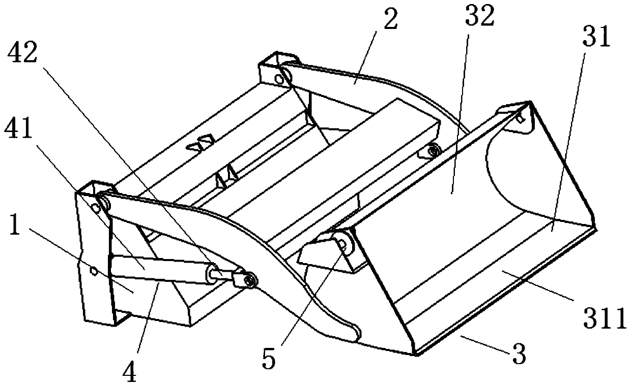 Working device of dump loader