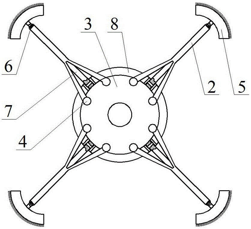 Diameter-adjustable pipeline cleaning device