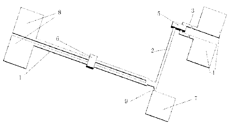 Series radio-frequency micro-electromechanical switch amplified on basis of heat driving and preparation method of same