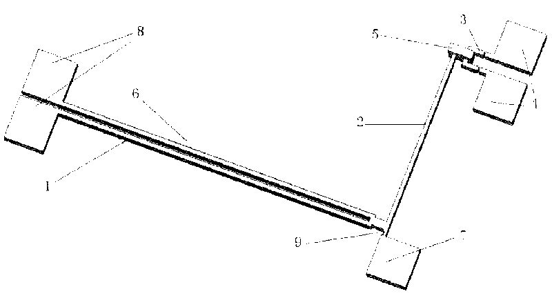 Series radio-frequency micro-electromechanical switch amplified on basis of heat driving and preparation method of same