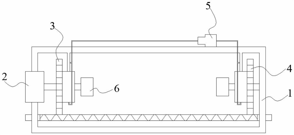 Two-channel turning center machine tool with integrated stable rack