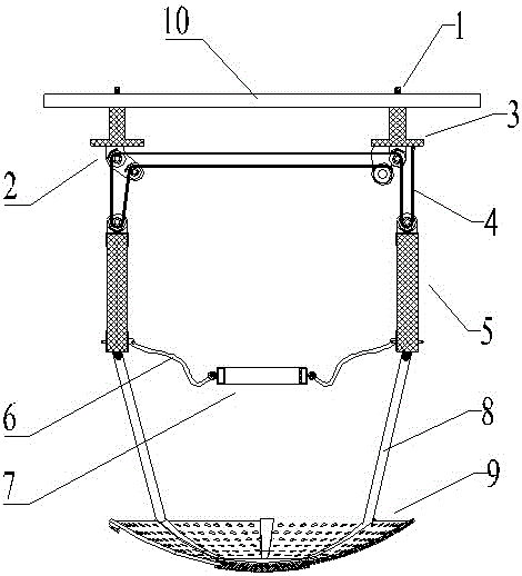 Portable electric power and power grid overhead line construction and maintenance protection device