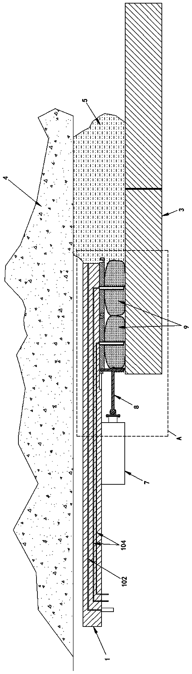 Inflatable shield tail sealing device