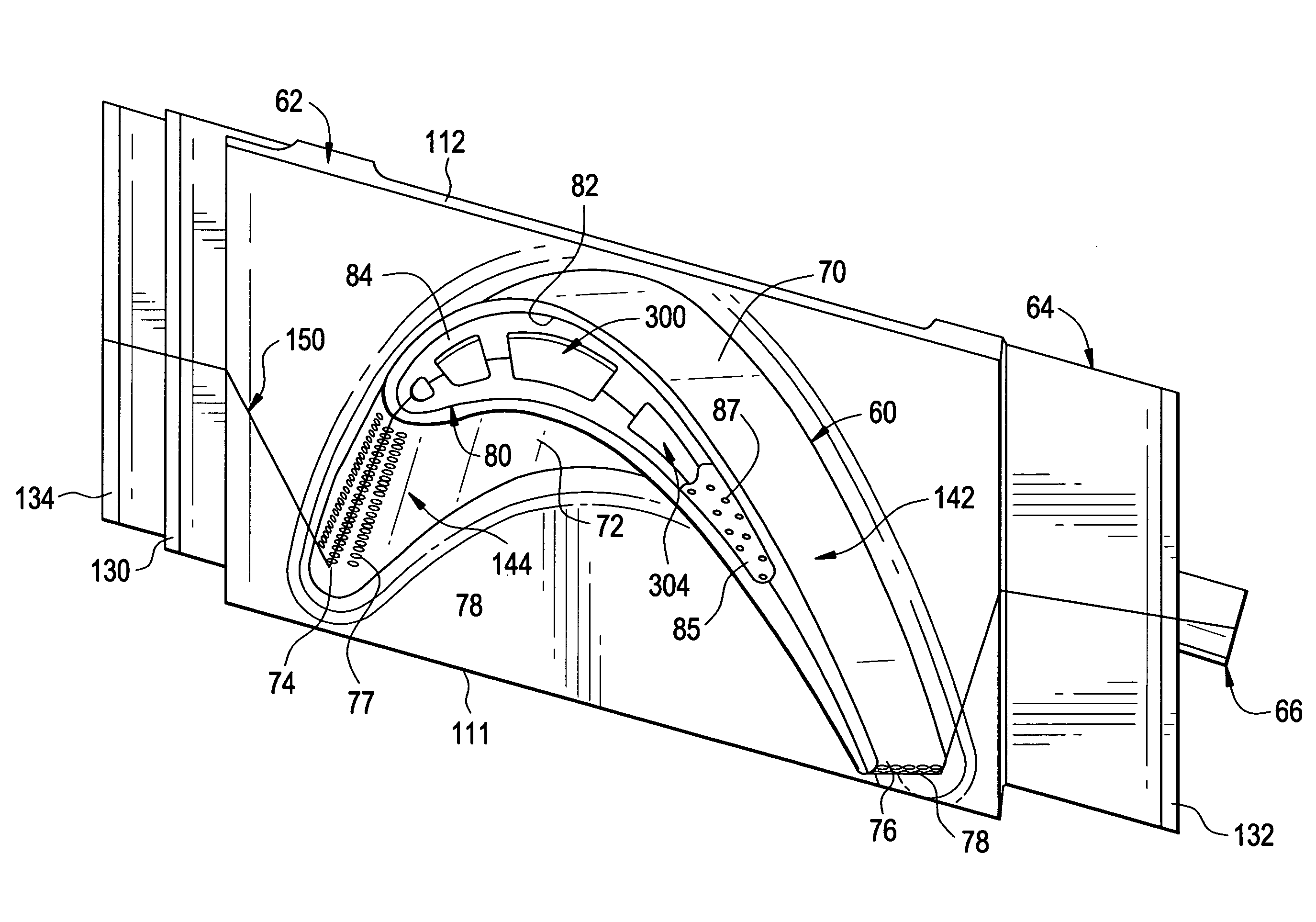 Multi-part cast turbine engine component having an internal cooling channel and method of forming a multi-part cast turbine engine component