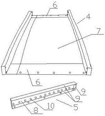 Steel-box-beam prefabricated slab and manufacturing method