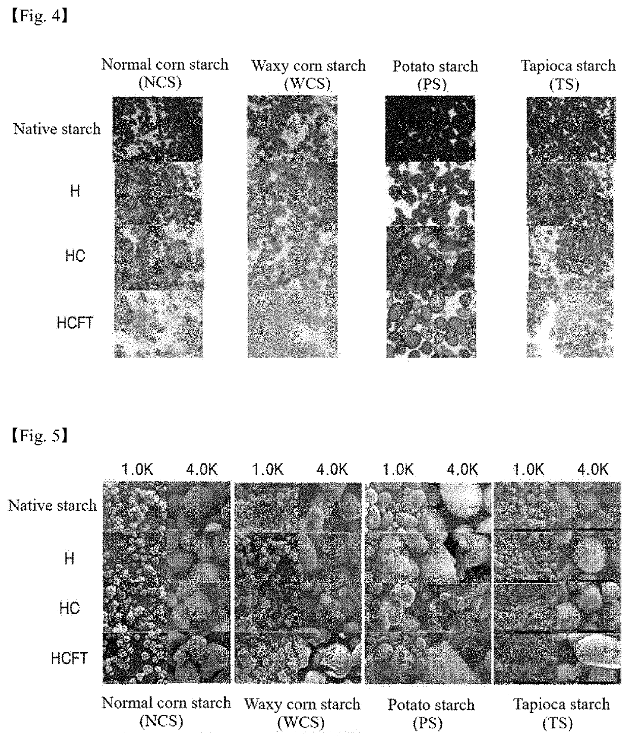 Method for preparing physically modified starch by using heating and freezing-thawing and adding various edible gums