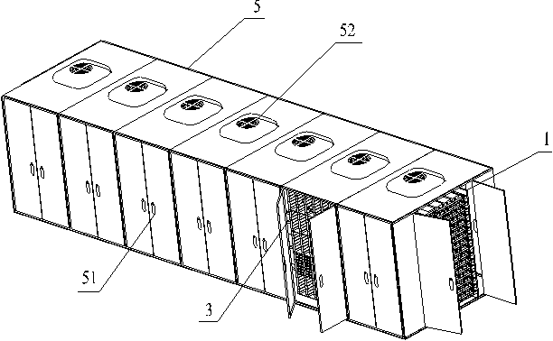 A box-type optical disc automatic reading and writing storage system