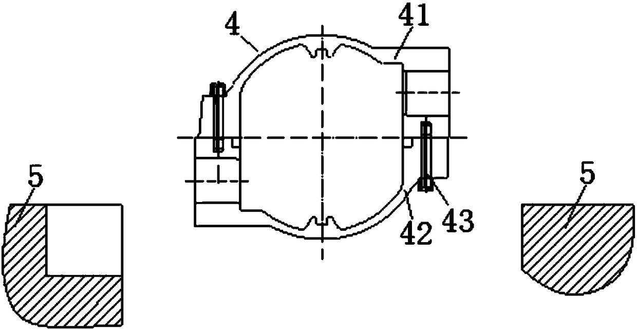 Heavy-type inverted studded thread bolt mounting tooling and use method of same