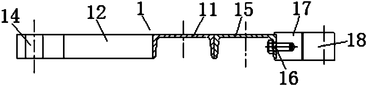 Heavy-type inverted studded thread bolt mounting tooling and use method of same