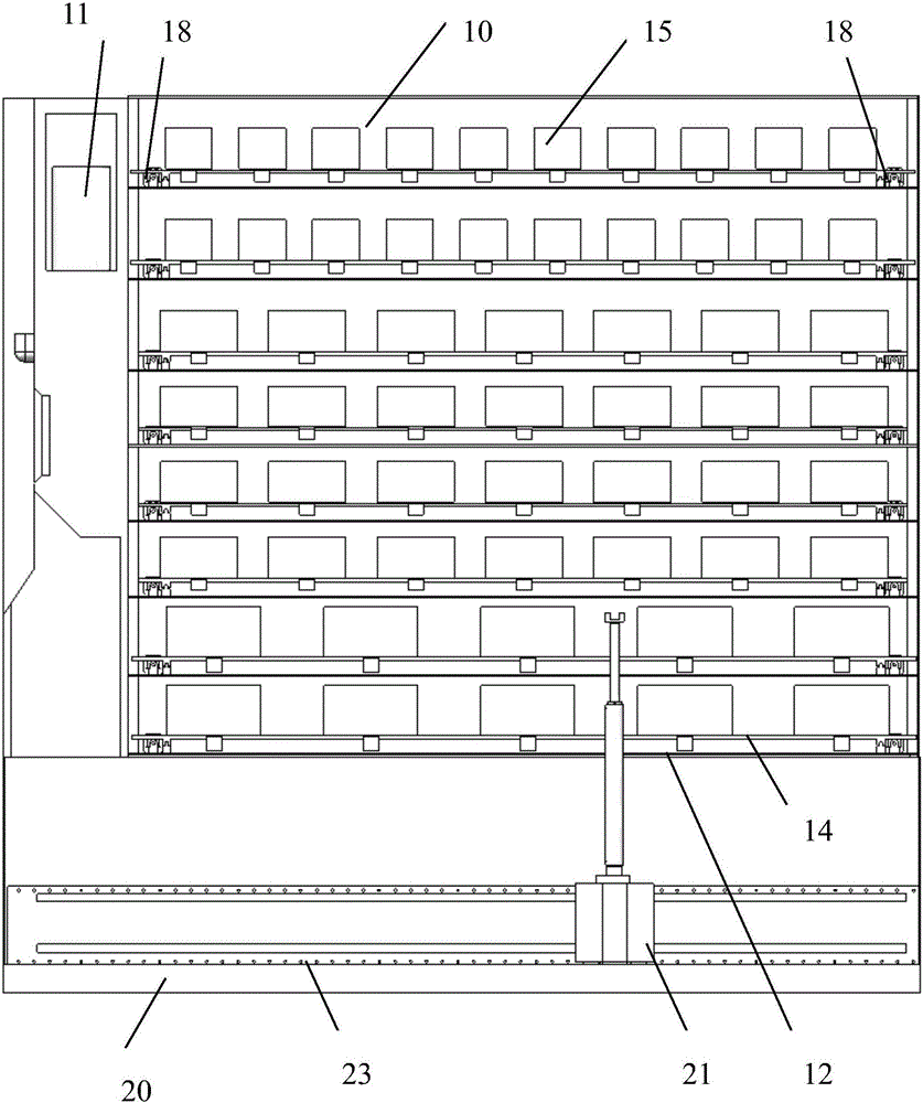 Large-sized express delivery self-service device